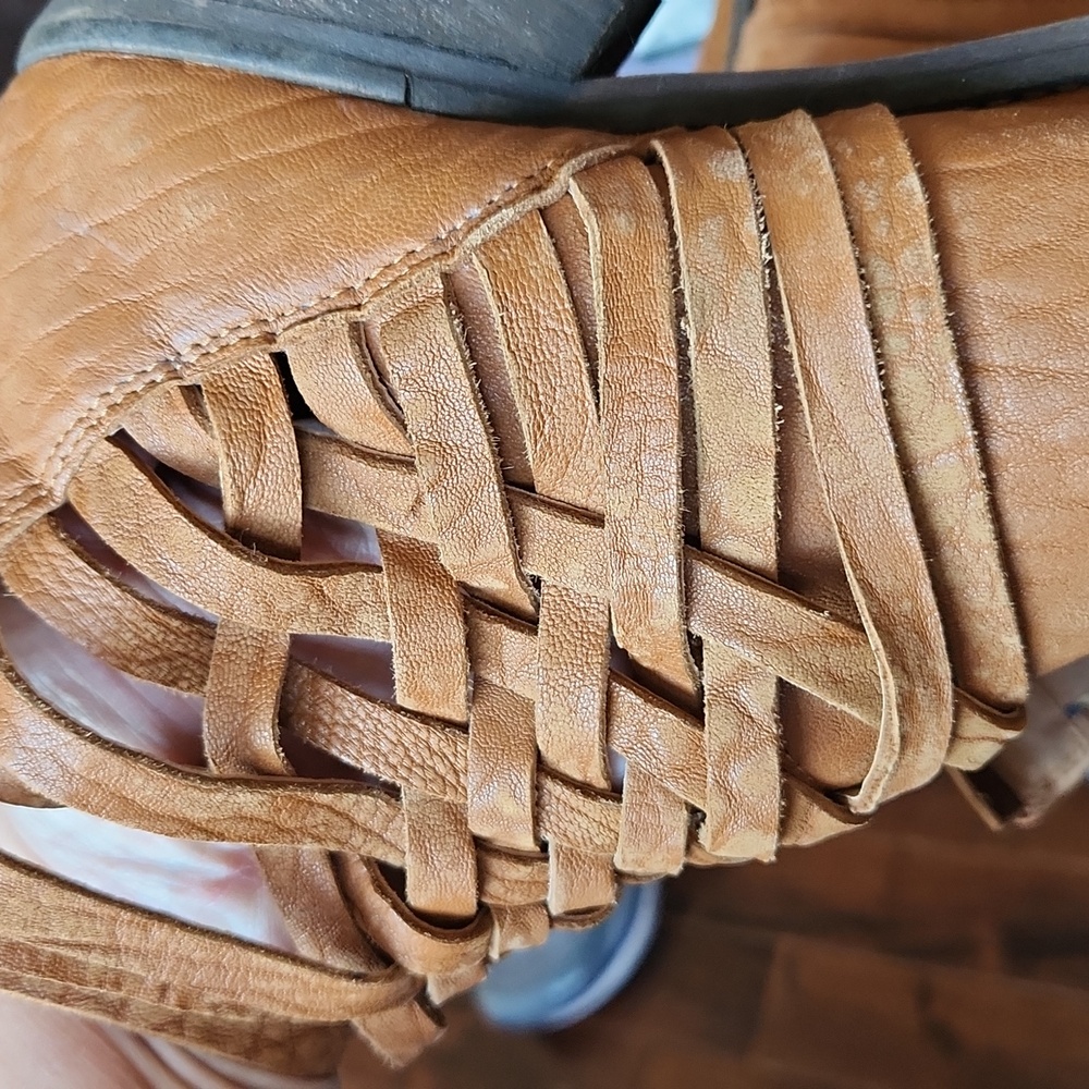 Free People Woven Leather Boots 41‎ US 10 - Picture 16 of 16